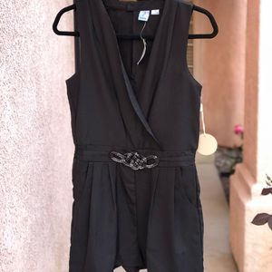 Pink Milo Black Elegant Romper